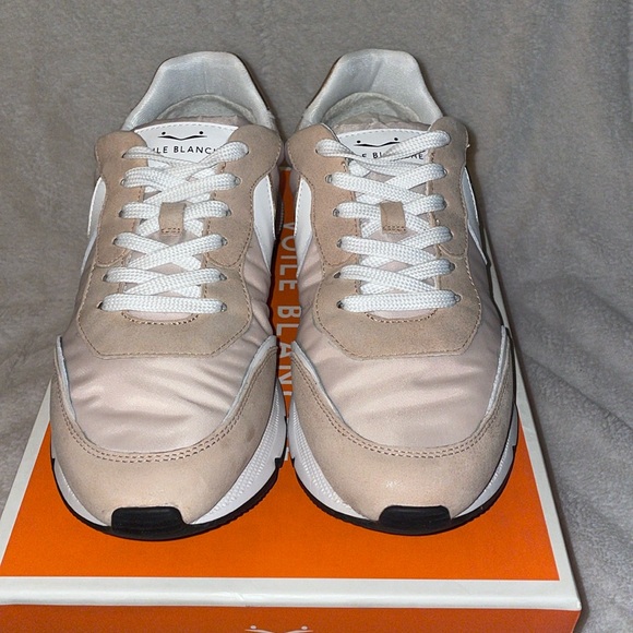 NWT VOILE BLANCHE STORM 015 WOMAN
Suede And Technical Fabric Peach-White Sneaker - Picture 8 of 16